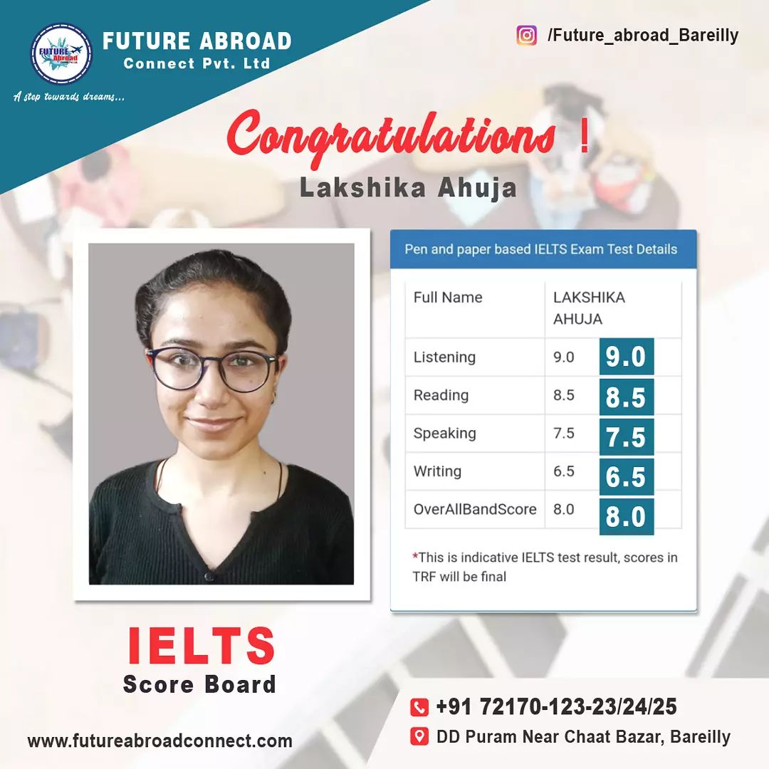 IELTS Student at Future abroad Connect Bareilly