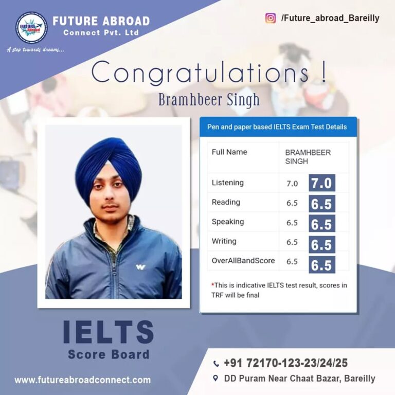 IELTS Student at Future abroad Connect Bareilly